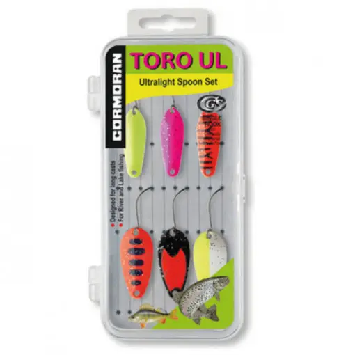 Set 6 lingurite oscilante pastrav Cormoran Toro UL4-UL5 Preferatul clienților