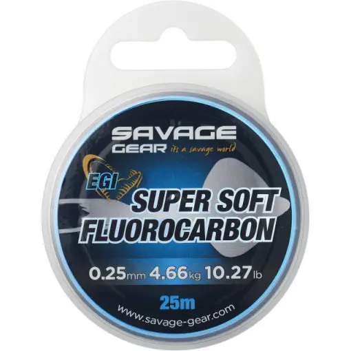 Fir Savage Gear Soft Fluorocarbon EGI, 25m Cumpără online
