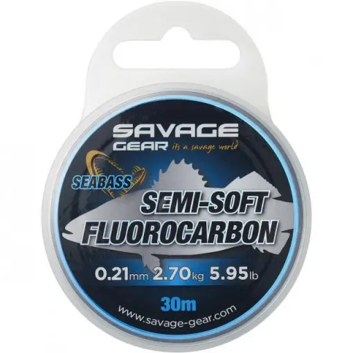 Fir Savage Gear Semi-Soft Fluorocarbon Seabass, 30m Ultima șansă