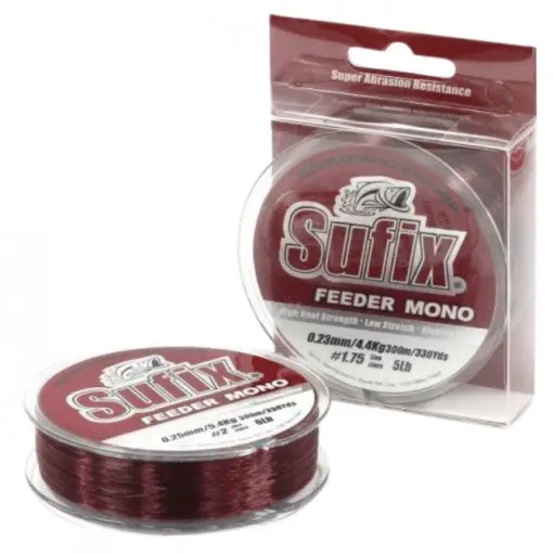 Fir Sufix Feeder Mono, Burgundy, 300m Premium