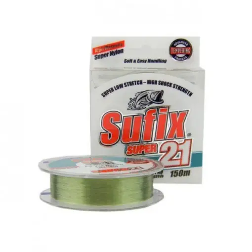 Fir Sufix Super 21 Low Stretch, Lo-Vis Green, 150m Reducere