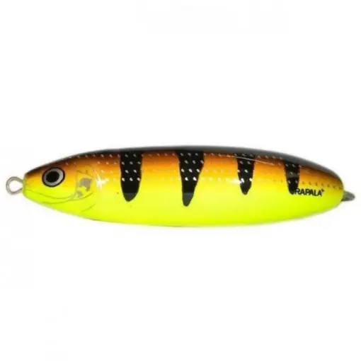 Cel mai bun preț Lingurita oscilanta antibradis Rapala Minnow Spoon, culoare FYBT, 8cm, 22g