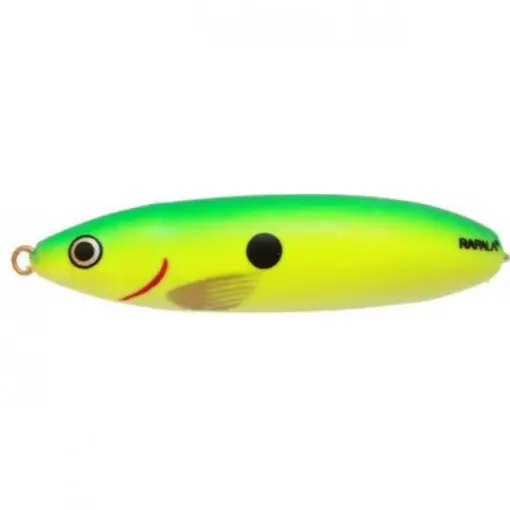 Lingurita oscilanta antibradis Rapala Minnow Spoon, culoare GSU, 8cm, 22g Ofertă limitată