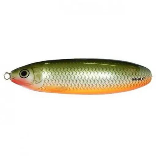 Lingurita oscilanta antibradis Rapala Minnow Spoon, culoare RFSH, 10cm, 32g Lichidare de stoc