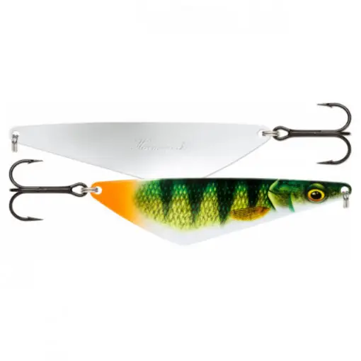 Lichidare de stoc Lingurita oscilanta Rapala Harmaja, culoare Live Perch, 11.6cm, 31g