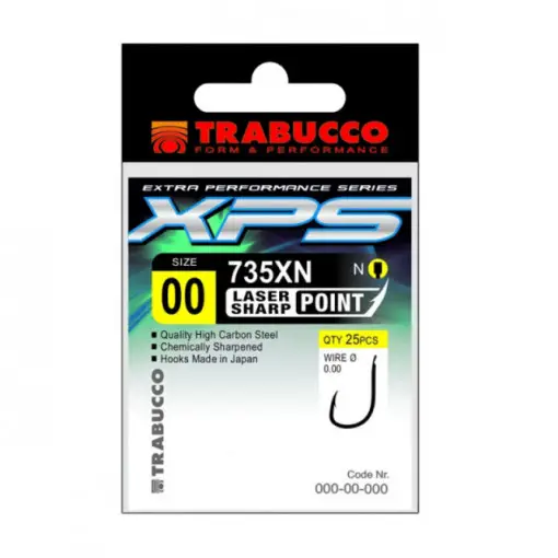 Carlige Trabucco XPS 735XN, 25 buc Doar azi