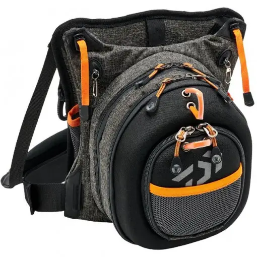Geanta Daiwa Chest Pack Noir, Portocaliu, 30x30x15cm Super ofertă