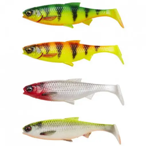 Reduceri Set 4 shaduri Savage Gear River Roach, Dark Water Mix, 8cm, 5g