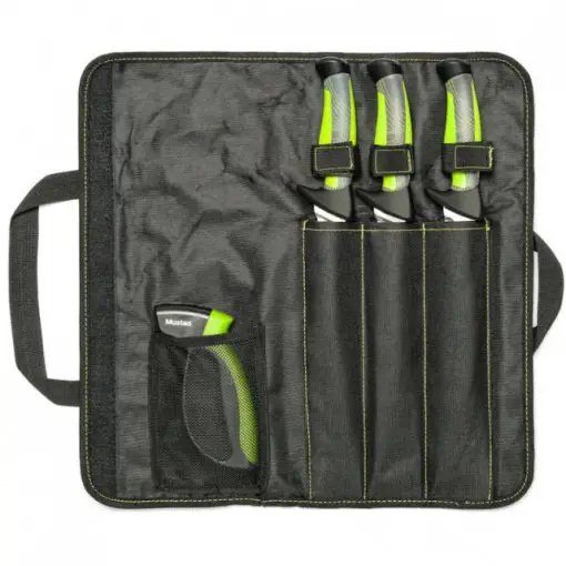 Trusa pentru filetat Mustad, 3 cutite cu ascutitor Super ofertă