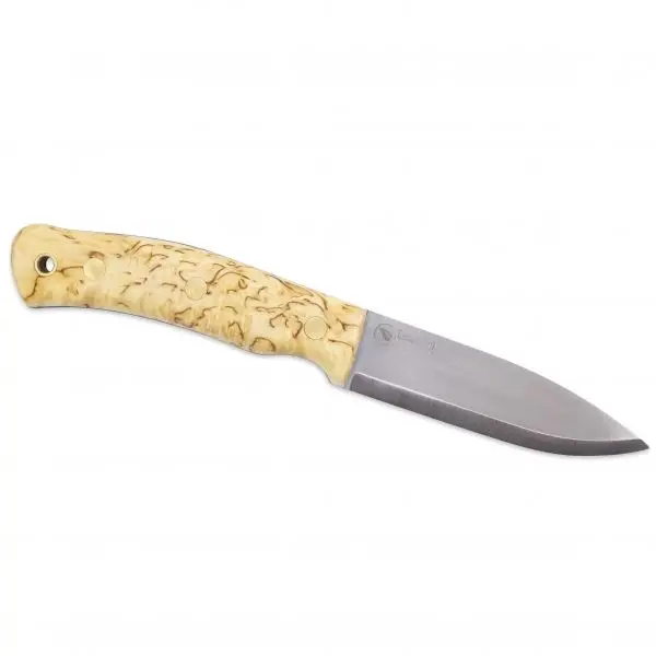 No.10 Swedish Forest Knife, Curly birch, Sleipner Retur ușor