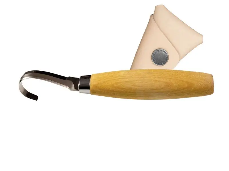 Promoție Hook Knife 164 Left Hand, leather sheath
