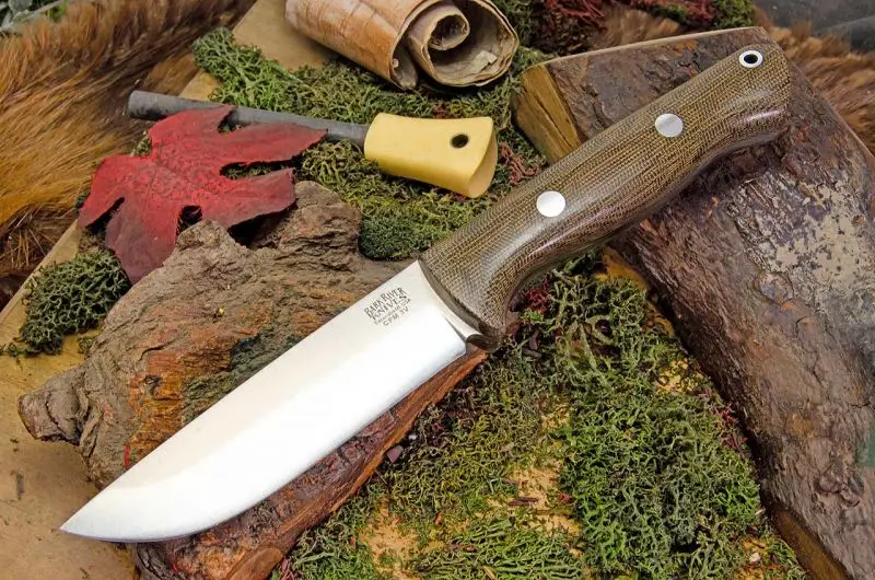 Bravo 1.2 LT CPM 3V, Green Canvas Micarta, rampless Premium