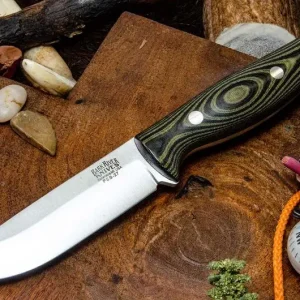 Bestseller Gunny PSB-27, Black & Green Linen Micarta, rampless