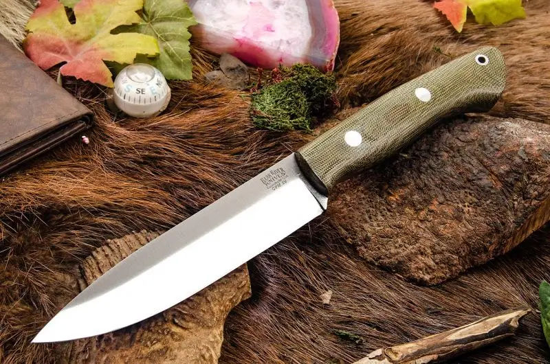 Preț mic Aurora 2 CPM 3V, Green Canvas Micarta