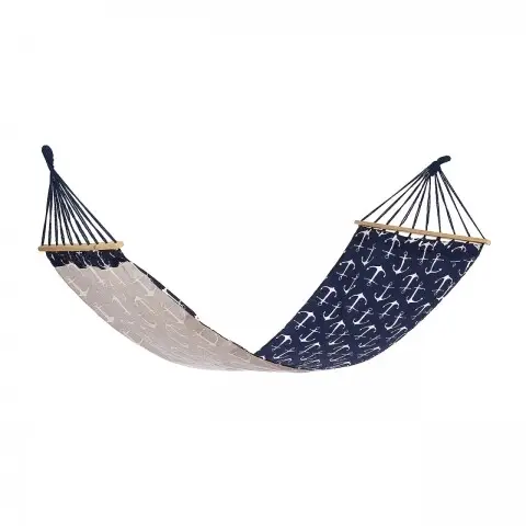 Preferatul clienților Hamac Anchor cu bare de lemn, 200x80 cm, Heinner