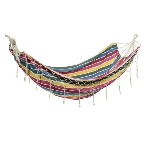 Hamac Red&Yellow, Heinner, 200x160 cm, policoton, rosu/galben Livrare gratuită