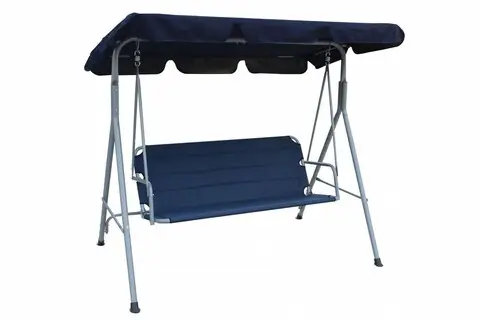 Leagan cu 3 locuri, Heinner, 175x122x155 cm, otel/poliester, albastru Cel mai vândut