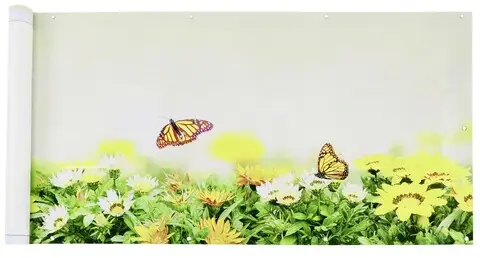 Preț mic Folie paravan pentru balcon si gradina, Maximex, Butterfly, 500x85 cm, plastic, multicolor