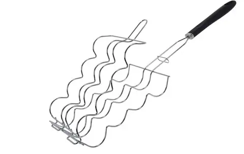 Reducere de preț Suport grill pentru porumb, 60 cm, crom