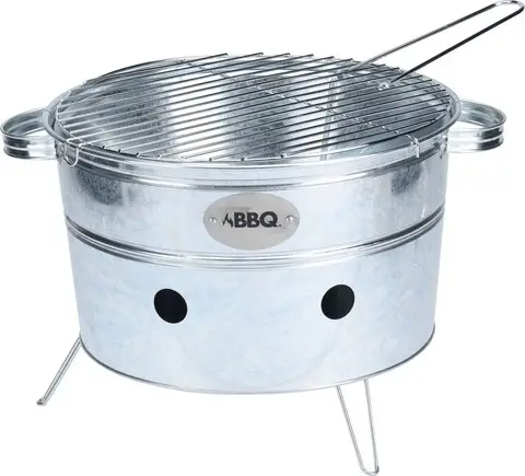 Ofertă specială Gratar Bucket, 34x20 cm, metal, argintiu