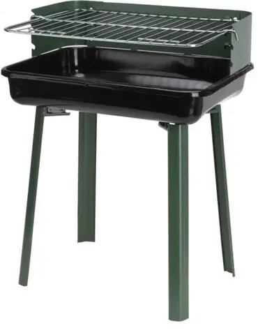 Ieftin Gratar BBQ Click, 36x31x45 cm, metal, negru/verde