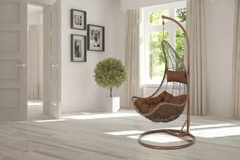 Preferatul clienților Leagan interior/exterior, New Carousel, 130 x 100 x 200 cm, maro