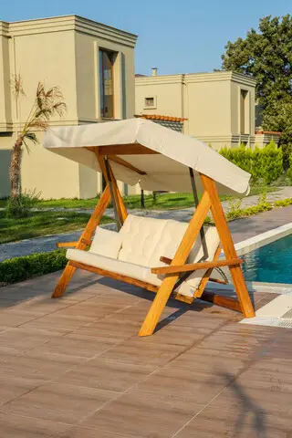 Mai ieftin Balansoar de gradina 3 locuri, Hanah Home, Lyon 2400, Bej