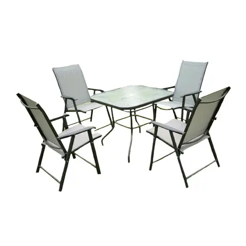 Livrare rapidă Set mobilier pentru exterior, 5 piese Dalma, Heinner, otel, multicolor