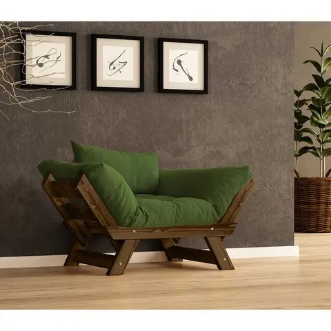 Livrare rapidă Fotoliu de gradina, Hanah Home, CPT8140-140, Nuc / Verde
