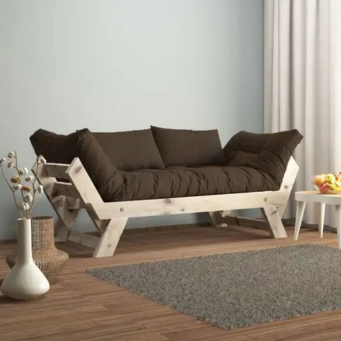 Cel mai vândut Canapea de gradina cu 2 locuri, Hanah Home, CPT8123-210, Natural / Maro