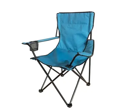 Preț redus Scaun pliabil pentru gradina/tesara Avis, Heinner, 82x50x80 cm, otel/textil, albastru inchis