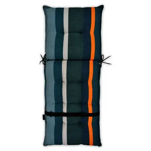 Expediere rapidă Perna scaun cu spatar inalt, Stripe Green, L.123 l.50 cm, poliester, multicolor