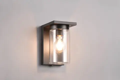 Preț redus Aplica de perete pentru exterior Ardila, TRIO, 11.5x19 cm, 40W, 1x E27, aluminiu, negru mat