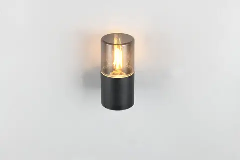 Preferatul clienților Aplica de perete pentru exterior Hoosic, TRIO, 8.5x11.8x17.5 cm, 28W, 1x E27, aluminiu, negru mat