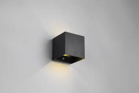 Aplica de perete pentru exterior Talent, RL, 10x10x10.5 cm, 0.5W, 2x SMD, metal, negru mat Retur ușor