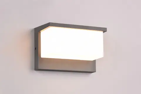 Aplica de perete pentru exterior Nestos, TRIO, 23x15 cm, 13W, 1x SMD, aluminiu, antracit Preț promoțional