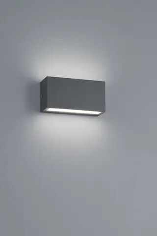 Vezi acum Aplica de perete pentru exterior Trent, TRIO, 14x5 cm, 9W, 1x SMD, aluminiu, antracit