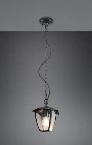 Lampa de gradina Venta, TRIO, 17x17x82 cm, 10W, 1x E27, aluminiu, negru mat Doar azi