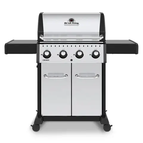Calitate înaltă Gratar CROWN S420 Broil King, 142x58x117 cm, inox/fonta, negru/gri