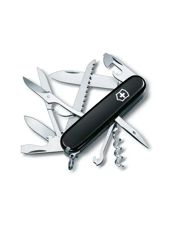 Retur ușor Briceag Victorinox Huntsman 9,10 cm - Negru 1.3713.3