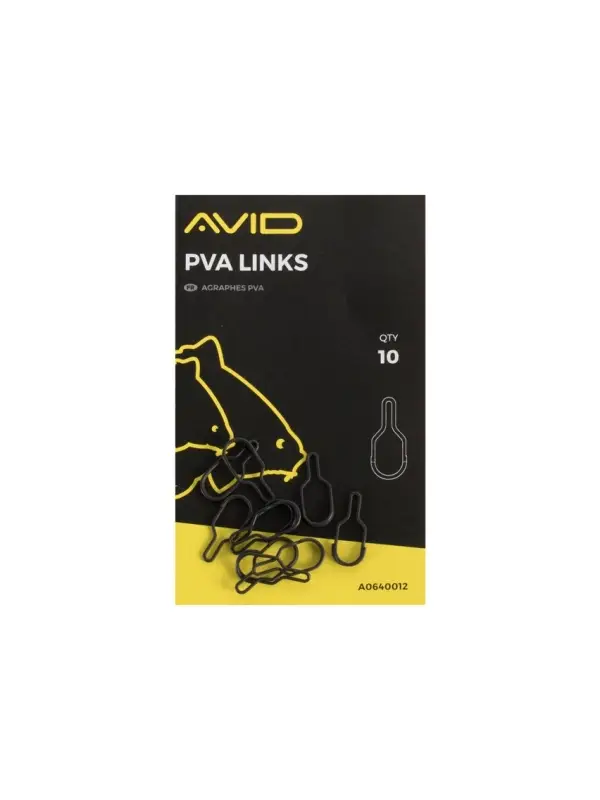 Promoție Avid Carp, Agrafe PVA, metal Link, 10 buc