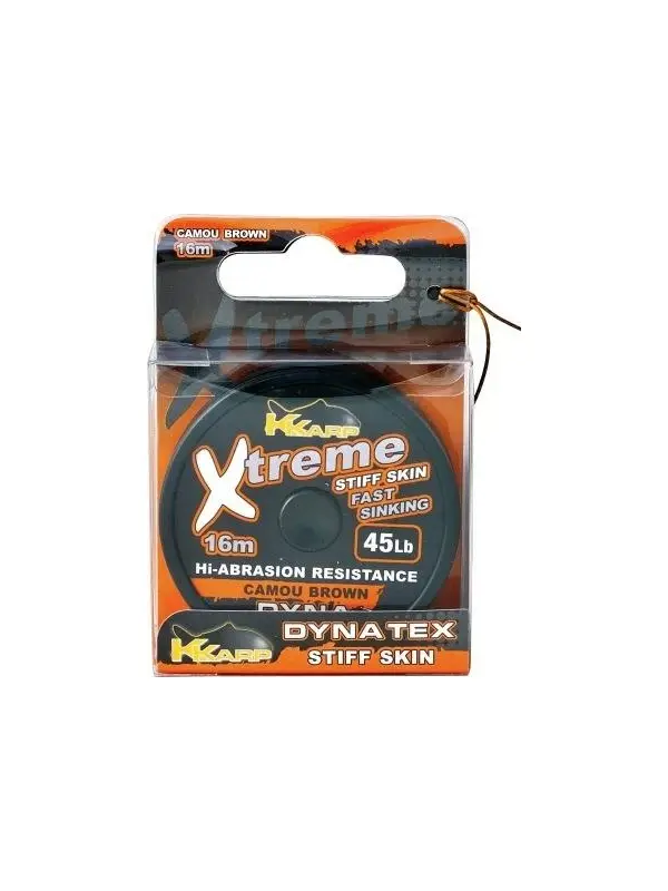 Ofertă exclusivă Fir textil rigid K-Karp - Xtreme Stiff Camo Brown 25Lb/16mt