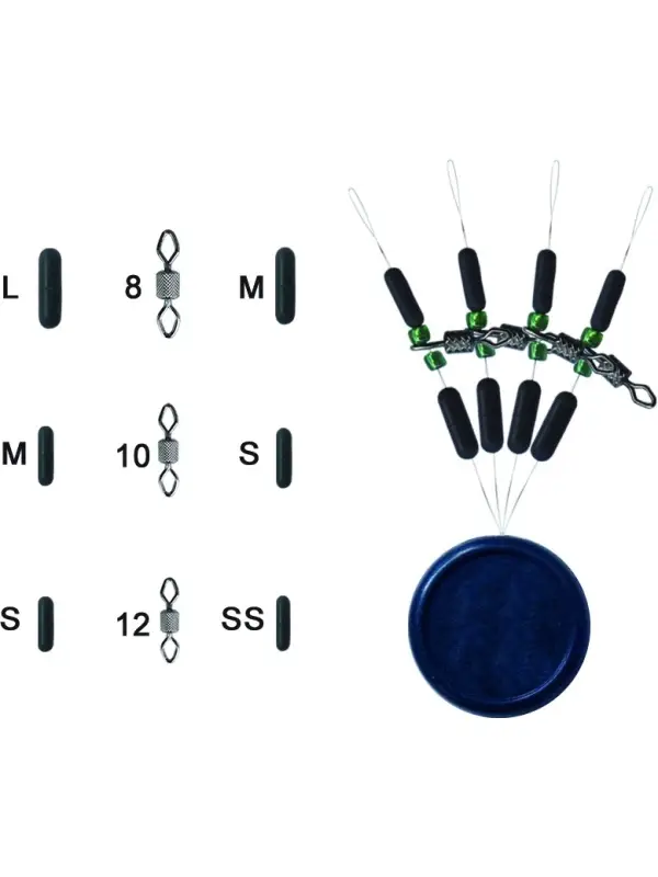 Trabucco Set Rolling Diam+Bilute+Stoper L-4 buc Reducere extra