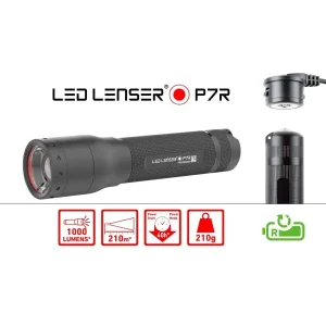 Calitate înaltă Led Lenser - Lanterna P7R 1000 LM/ Acumulatori + Cablu USB