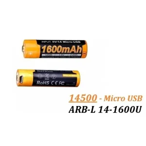 Acumulator + Micro-USB Fenix 14500 - 1600mAh - ARB-L 14-1600U Noutate