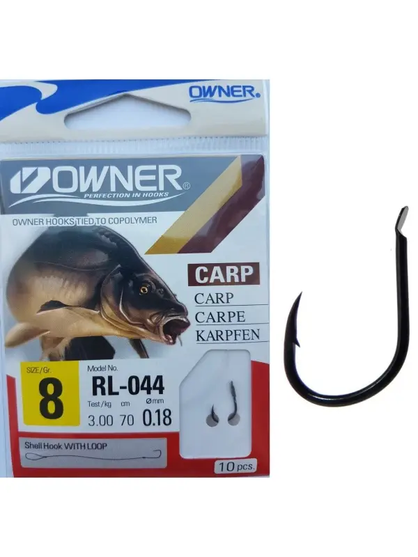 Doar azi OWNER Carlige Legate RL-044 53803 Nr.08/0.18mm/70cm
