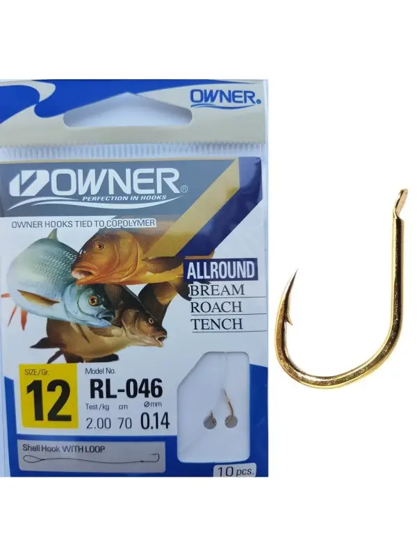 Doar azi OWNER Carlige Legate RL-046 53804 Nr.12/0.14mm/70cm