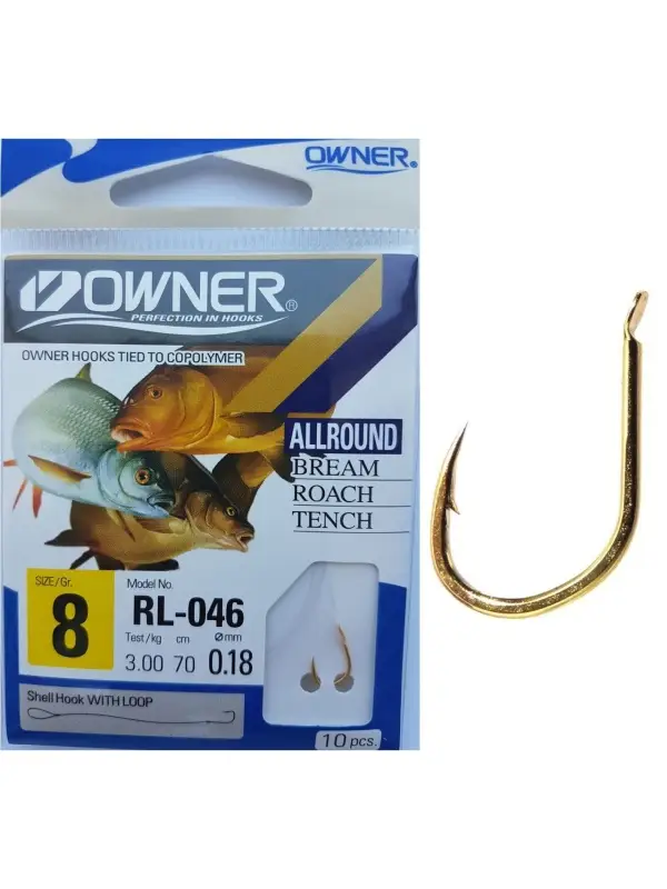 Retur gratuit OWNER Carlige Legate RL-046 53804 Nr.08/0.18mm/70cm