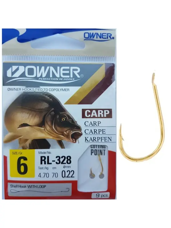 OWNER Carlige Legate RL-328 53819 Nr.6 0.22mm/70cm Bestseller