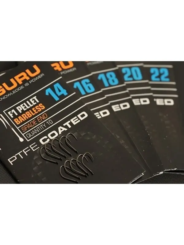 Guru Carlige F1 Pellet Barbless Cu Paleta Nr. 14/10 buc. Reducere de preț
